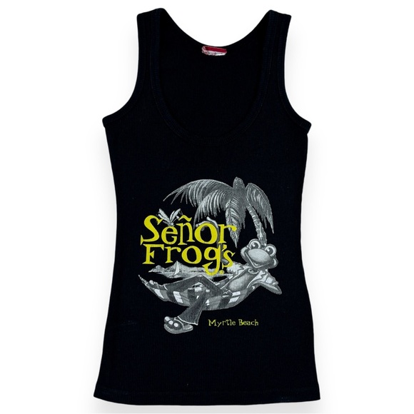 Y2K Señor Frogs Tank Top - Picture 1 of 5